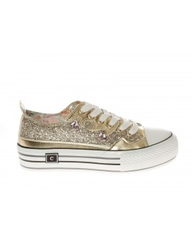 Cafè Noir  Sneaker glitter e strass