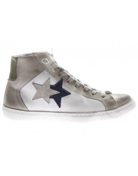 2Star  Sneaker Alta in pelle