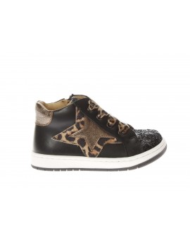 Rossano  Sneaker pelle e glitter