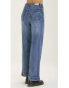 Take.Two  Pantalone Mea Denim Wide Leg Piegon