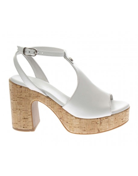 Nero Giardini  Sandalo tacco in pelle con platform