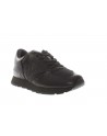 Guess  Sneaker Fano in pelle e tessuto nero