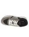 Guess  Sneaker Fano in pelle e tessuto grigio/nero