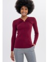 Fracomina  Maglia Knitted Sweater Bordeaux