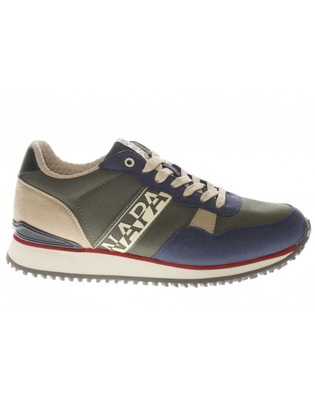 Napapijri  Sneaker Cosmos in pelle e tessuto green