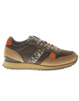 Napapijri  Sneaker Cosmos in pelle e tessuto brown