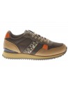 Napapijri  Sneaker Cosmos in pelle e tessuto brown