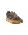 Napapijri  Sneaker Cosmos in pelle e tessuto brown