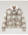 Woolrich  Giacca in misto lana con frange