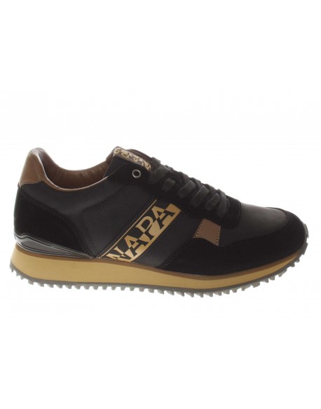 Napapijri  Sneaker Cosmos in pelle black brown