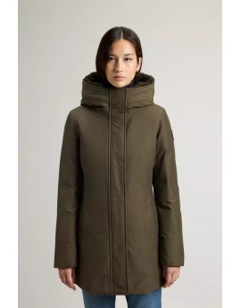 Woolrich  Boulder Parka in Ramar Cloth con cappuccio e collo removibile