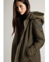 Woolrich  Boulder Parka in Ramar Cloth con cappuccio e collo removibile