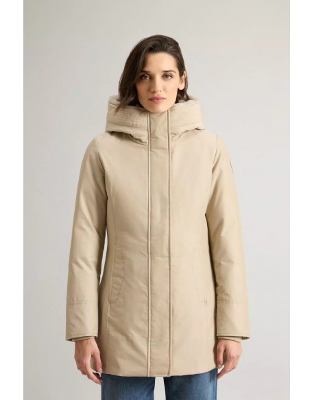 Woolrich  Boulder Parka in Ramar Cloth con cappuccio e collo removibile