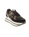 W6YZ  Sneaker  Deva W. Suede/Piton Black-