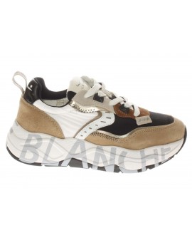 Voile Blanche  Sneaker  Club105 Pelle/Tessuto Brow