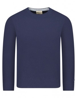 Woolrich  Maglia girocollo in lana  melton blue