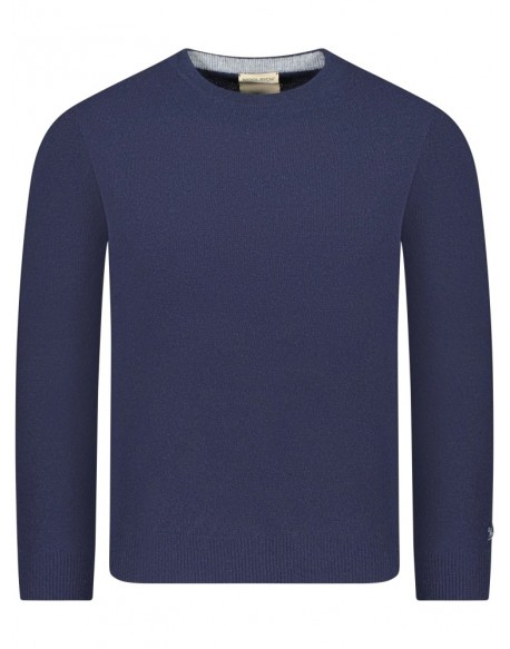 Woolrich  Maglia girocollo in lana  melton blue