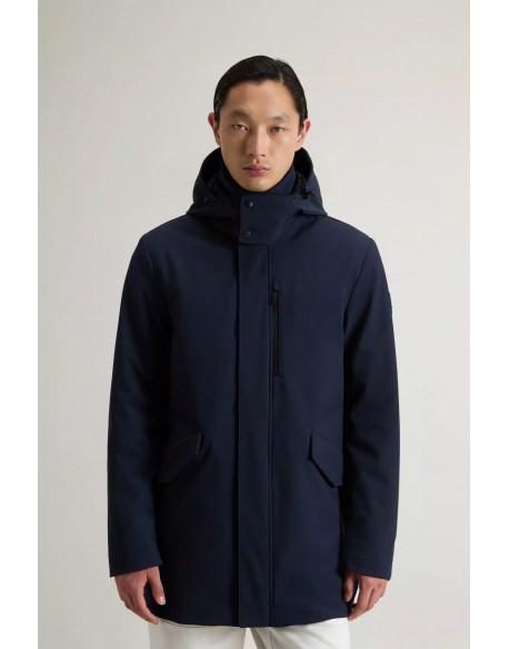 Woolrich  Cappotto Barrow Mac Softshell blu