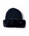 Guess  Cappello risvolto pelliccia nero