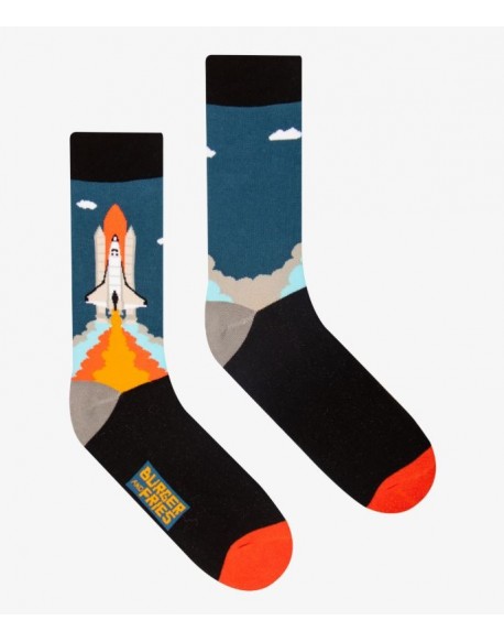 Socks Burger And Fries  Calza Space Socks Cape canav