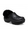 Crocs  Sabot con platform e pelliccia