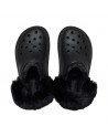 Crocs  Sabot con platform e pelliccia