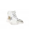 2Star  SNEAKERS HIGH BIANCO-GHIACCIO-ORO